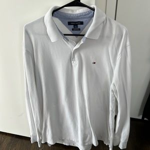Mens Tommy Hilfiger long sleeve polo